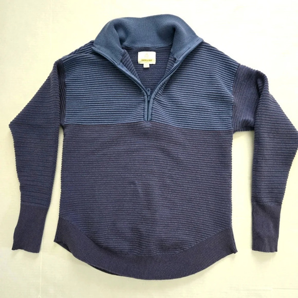 aerie Sweaters - NAVY BLUE OFFLINE BY AERIE HOME STRETCH QUARTER ZIP SWEATER SIZE XS